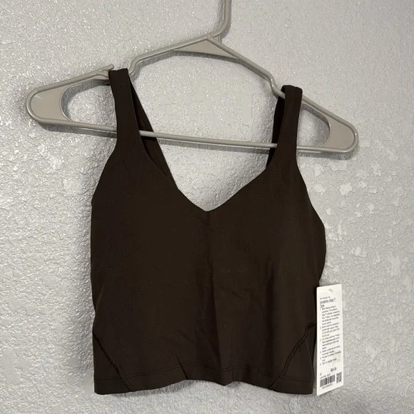 Lululemon Align Tank Top *light support A/B cup in dark olive size 4 - Picture 5 of 7